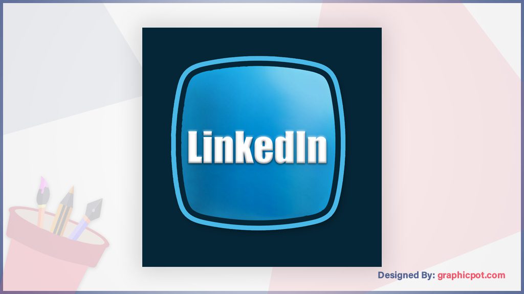 3D LinkedIn Icon