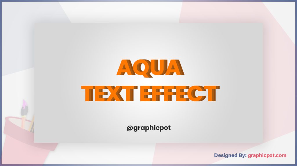 Aqua Text Effect