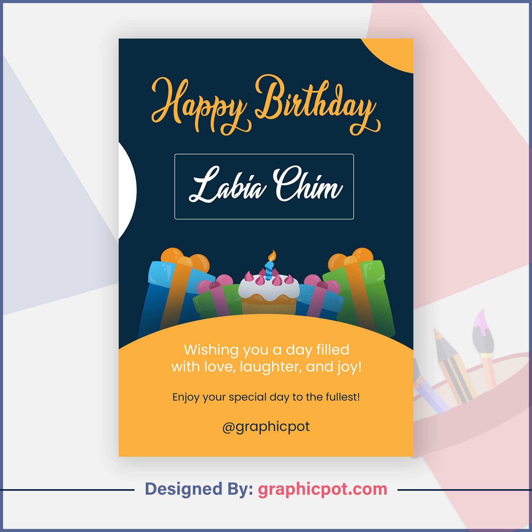 Birthday Card PSD