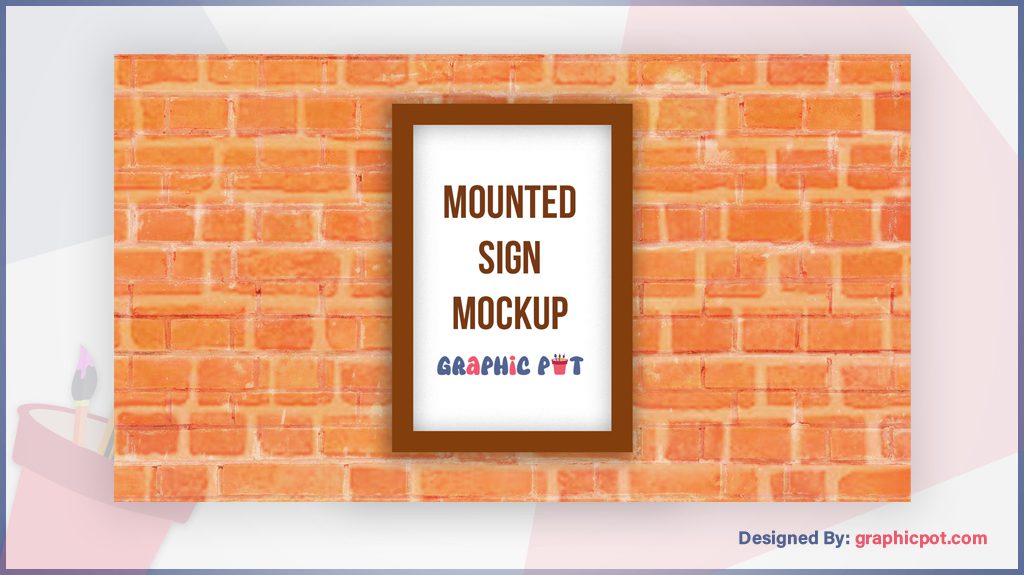 Mounted Sign Mockup