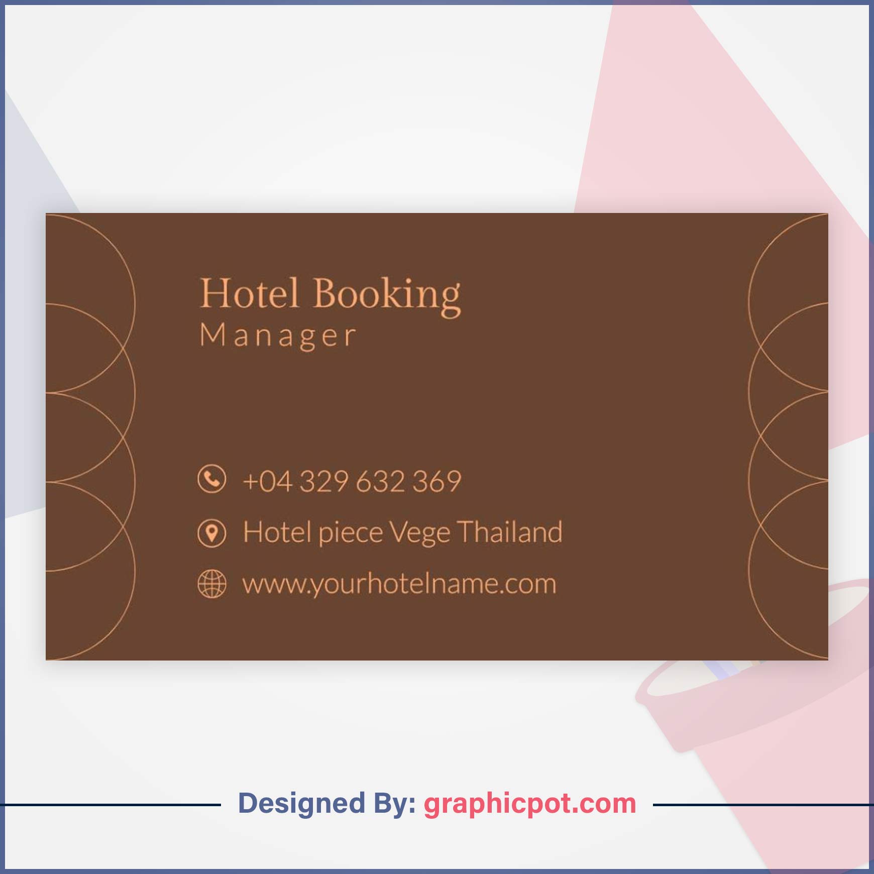 Hotel Booking Business Card